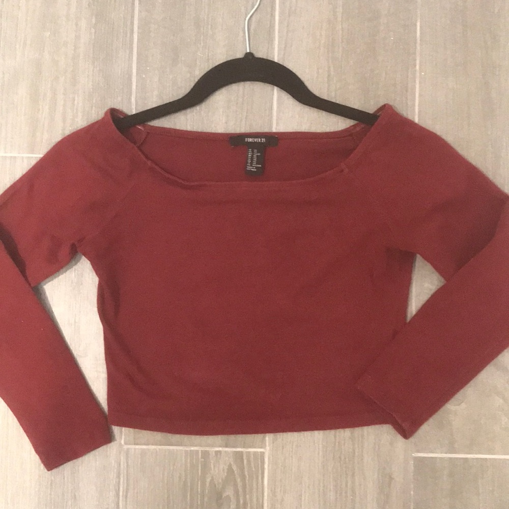 Off the shoulder crop top